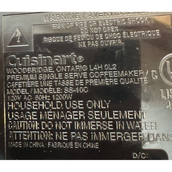 Cuisinart Drip Tray Replacement For Premium Single Serve Coffeemaker SS-10C - Picture 8 of 8